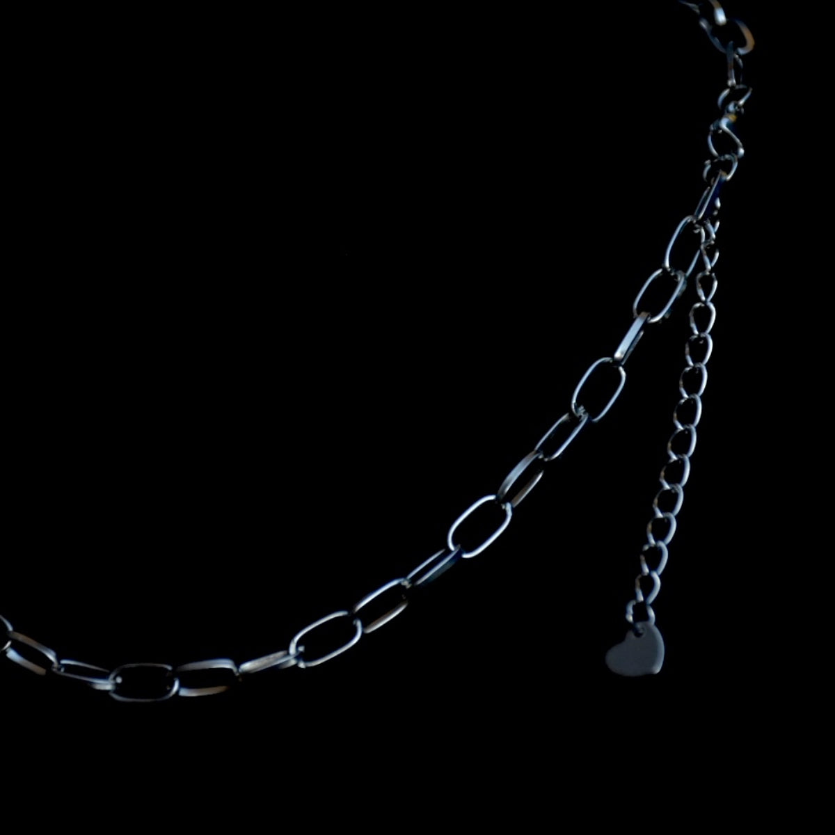 Fractured Heart Stainless Steel Necklace