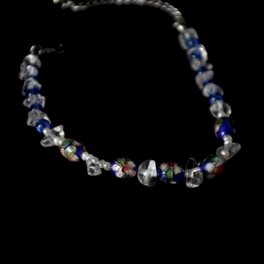 Clear Quartz Freshwater Pearls & Beads Bracelet