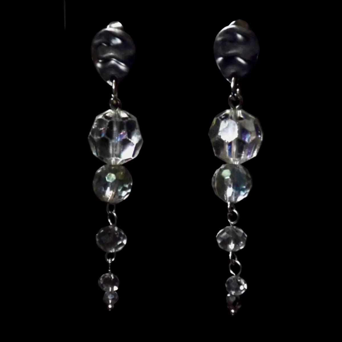 Crystal Drop Stainless Steel Earrings