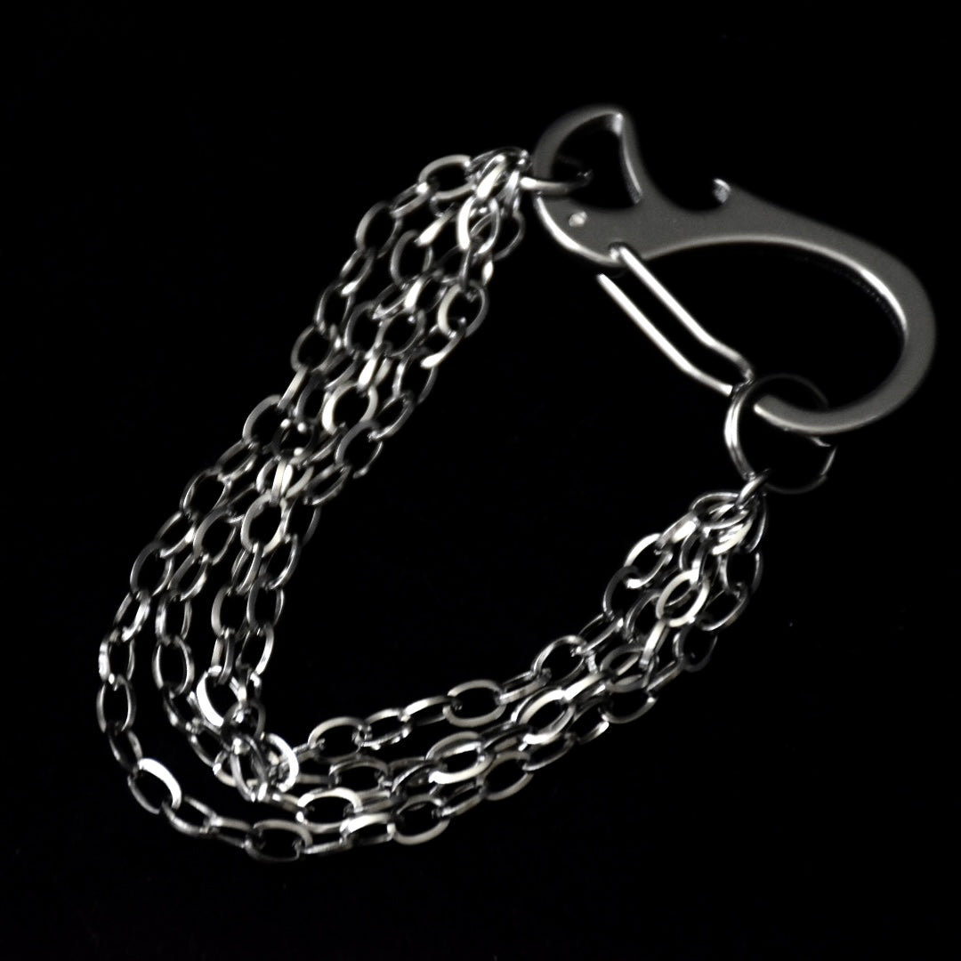 Flaming Chained Stainless Steel Bracelet