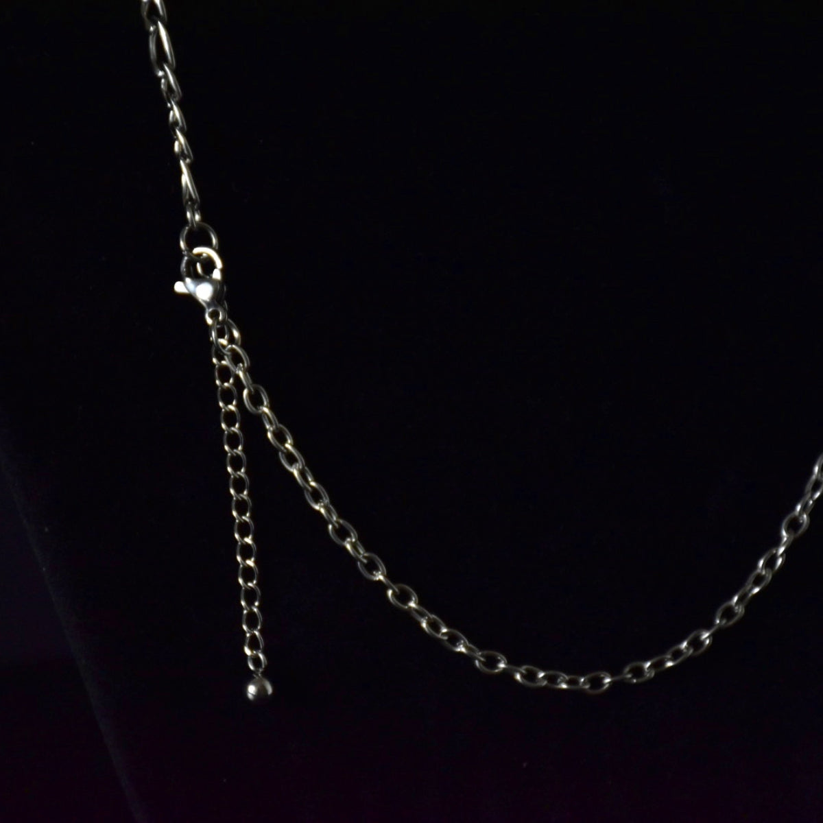 Freshwater Pearl Pin Figaro Chain Stainless Steel Asymptomatic Necklace