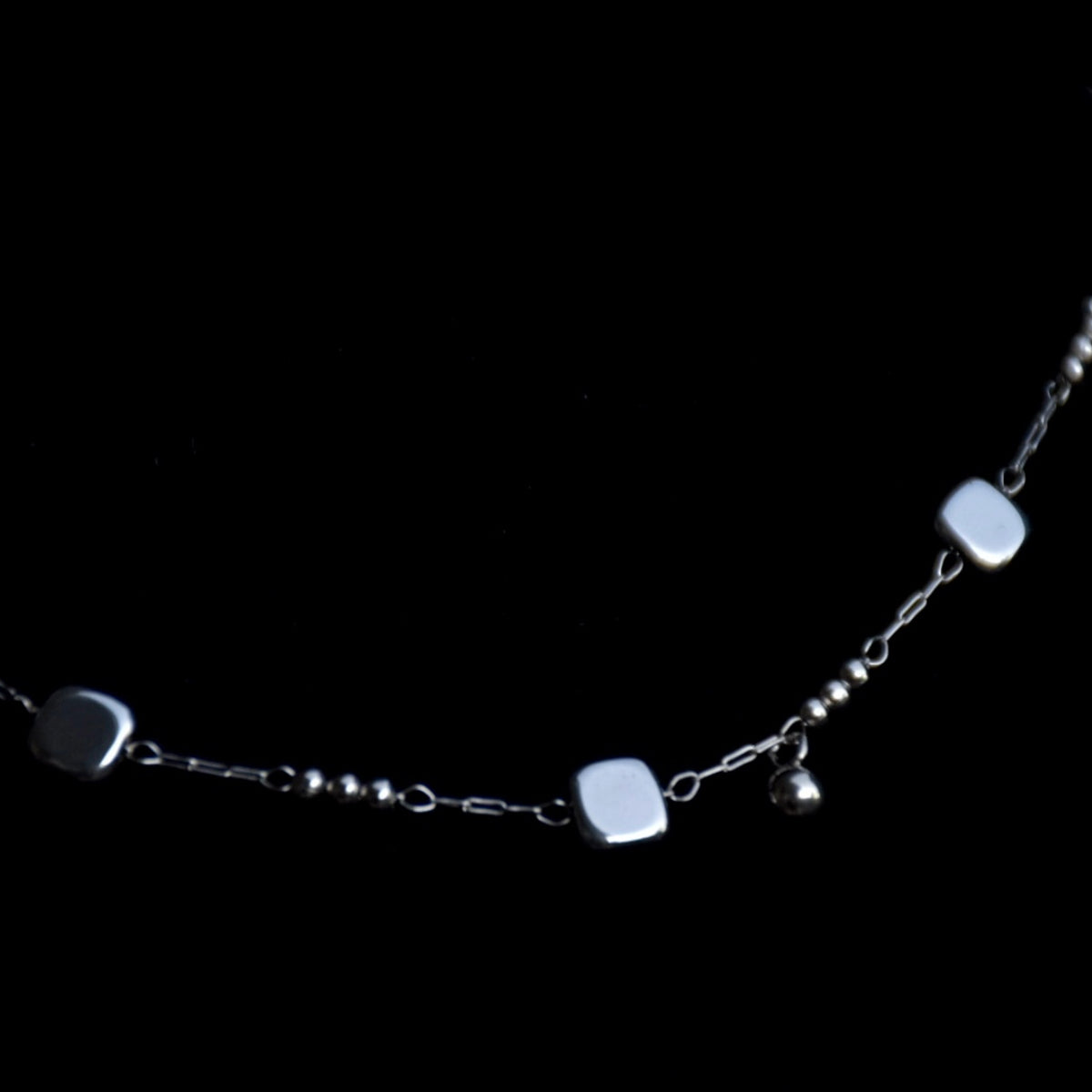Thread-Through Stainless Steel Delicate Choker