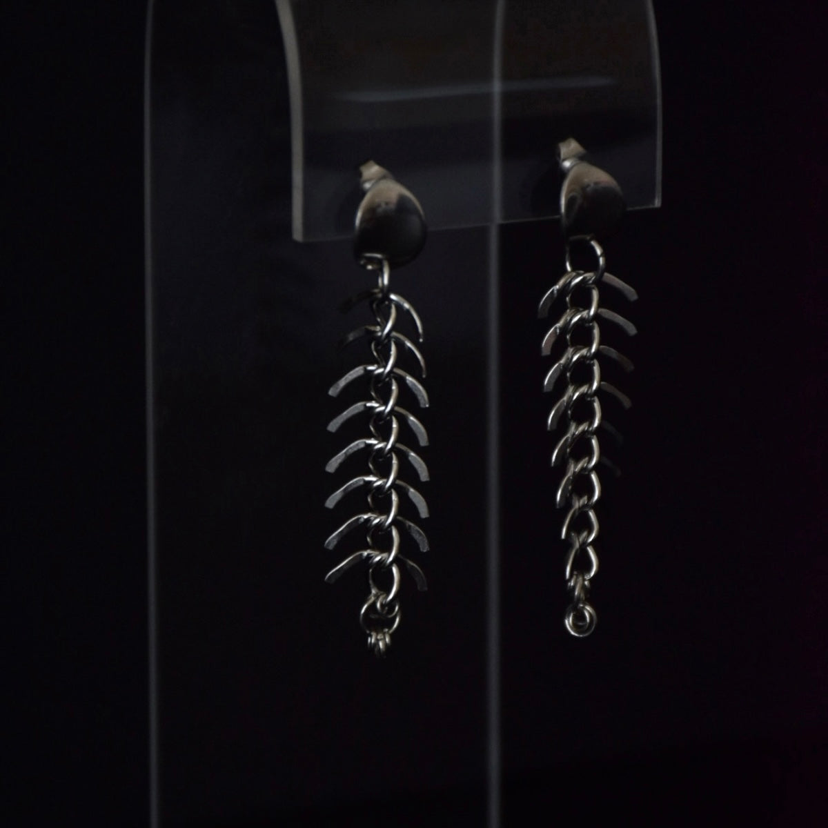 Spinal Chain Stainless Steel Earrings