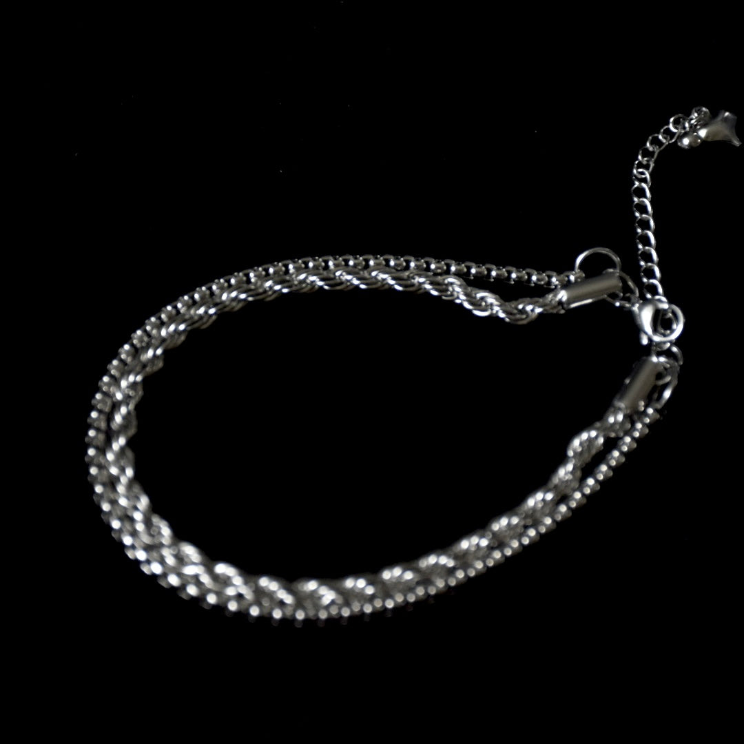 Spiga & Box Chain
Stainless Steel Bracelet