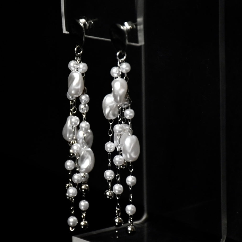 Faux Pear Droplet Stainless Steel Earrings
