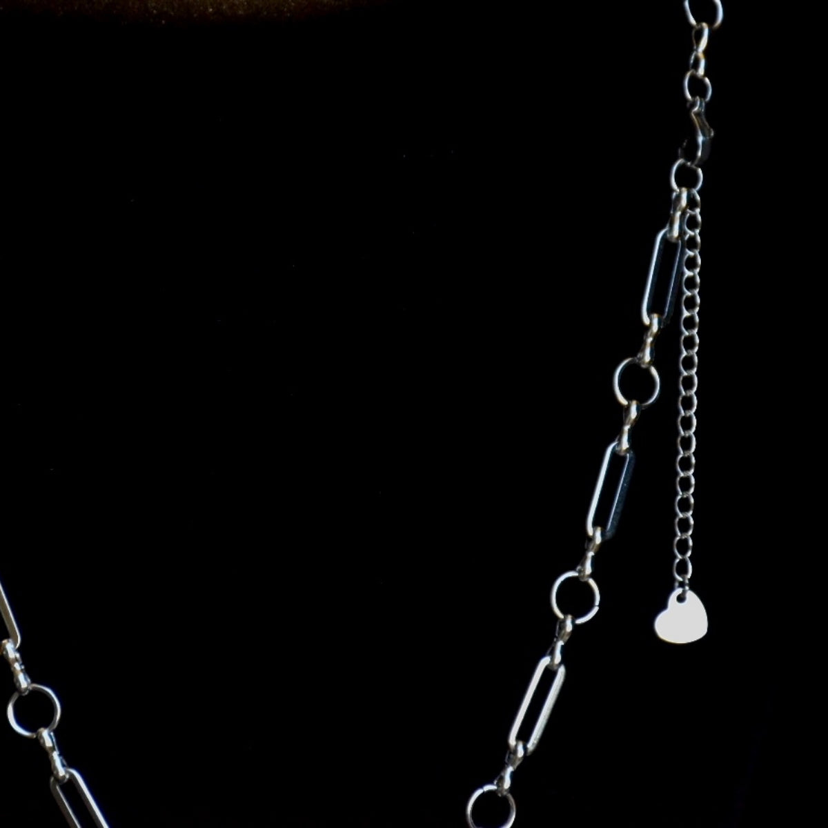 Paper Clip Heart Stainless Steel Necklace