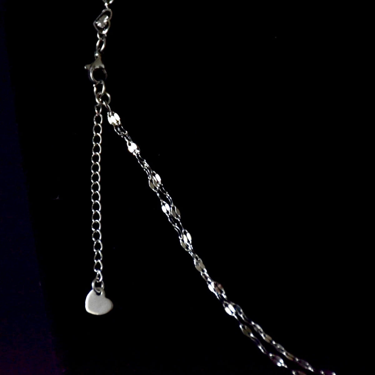 Hearts & Mirror Asymptomatic Chain Stainless Steel Necklace