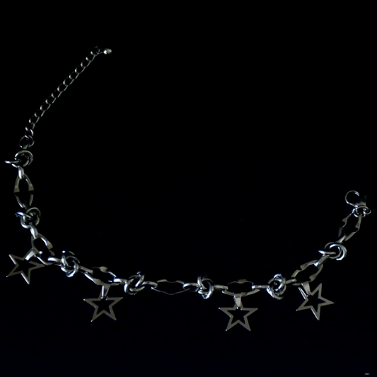 Barbed Stars Stainless Steel Bracelet