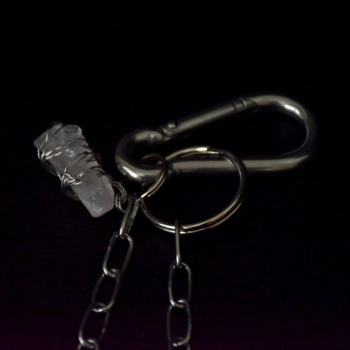 Rose Quartz Carabiner