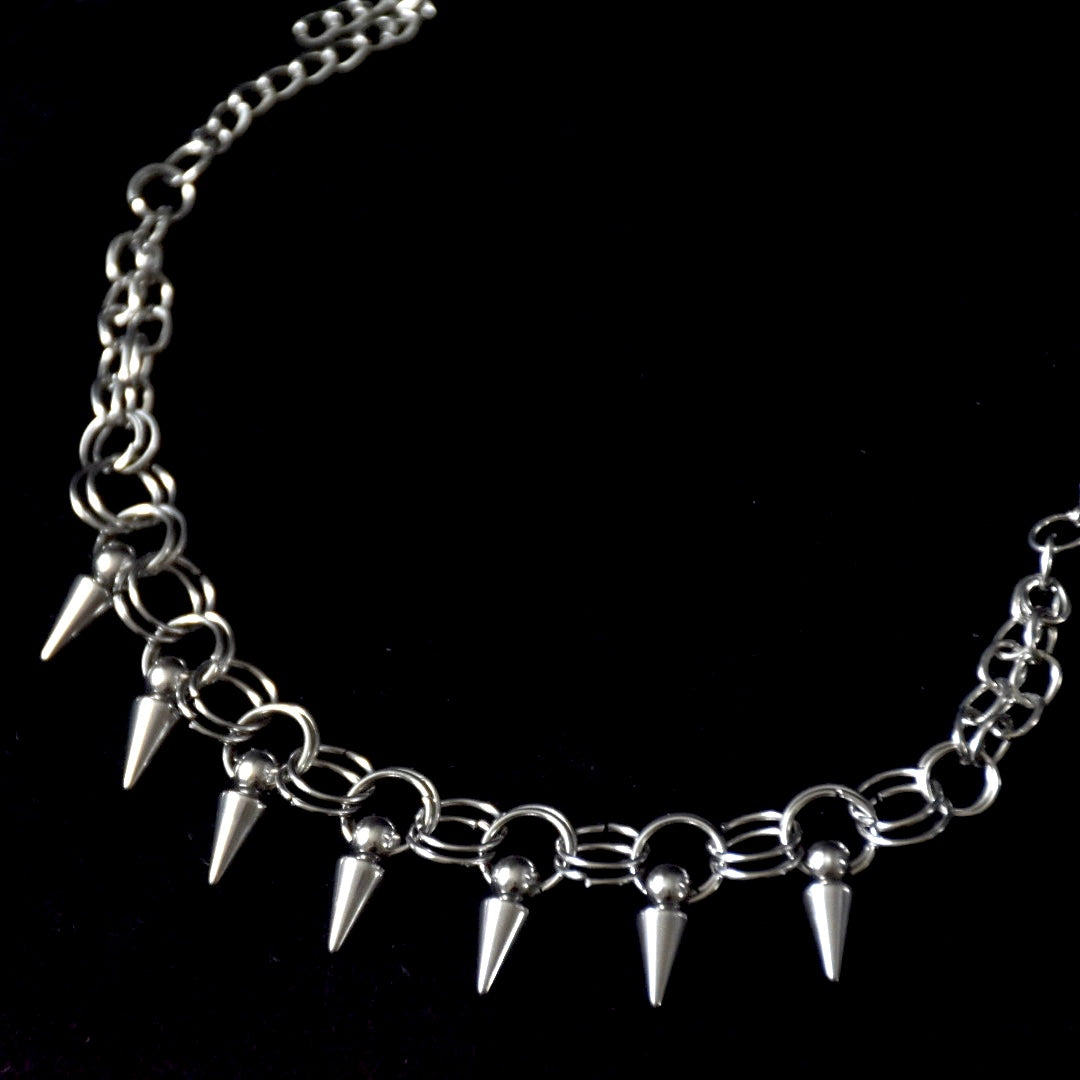 Spikes & Chains Stainless Steel Bracelet