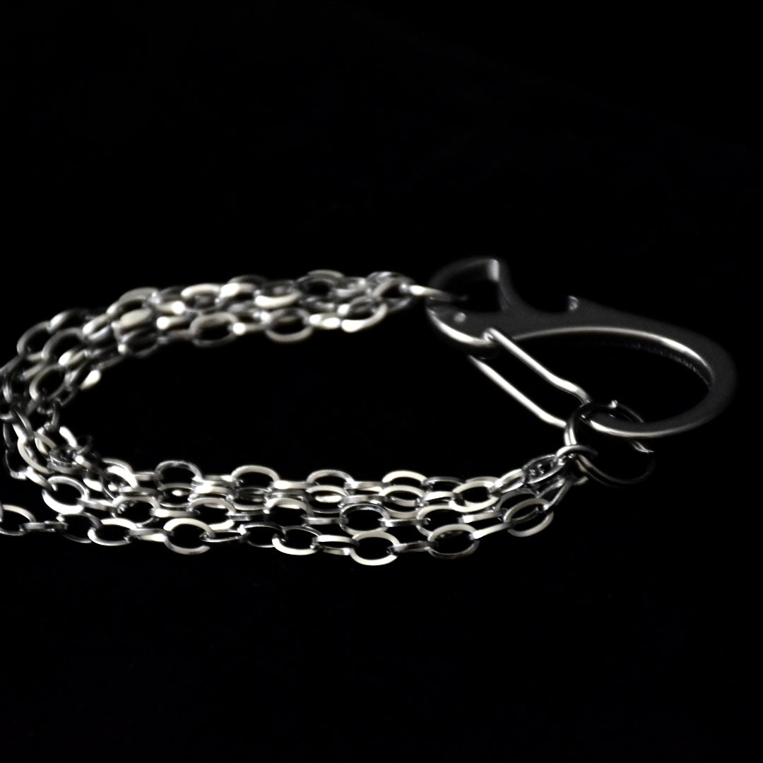 Flaming Chained Stainless Steel Bracelet