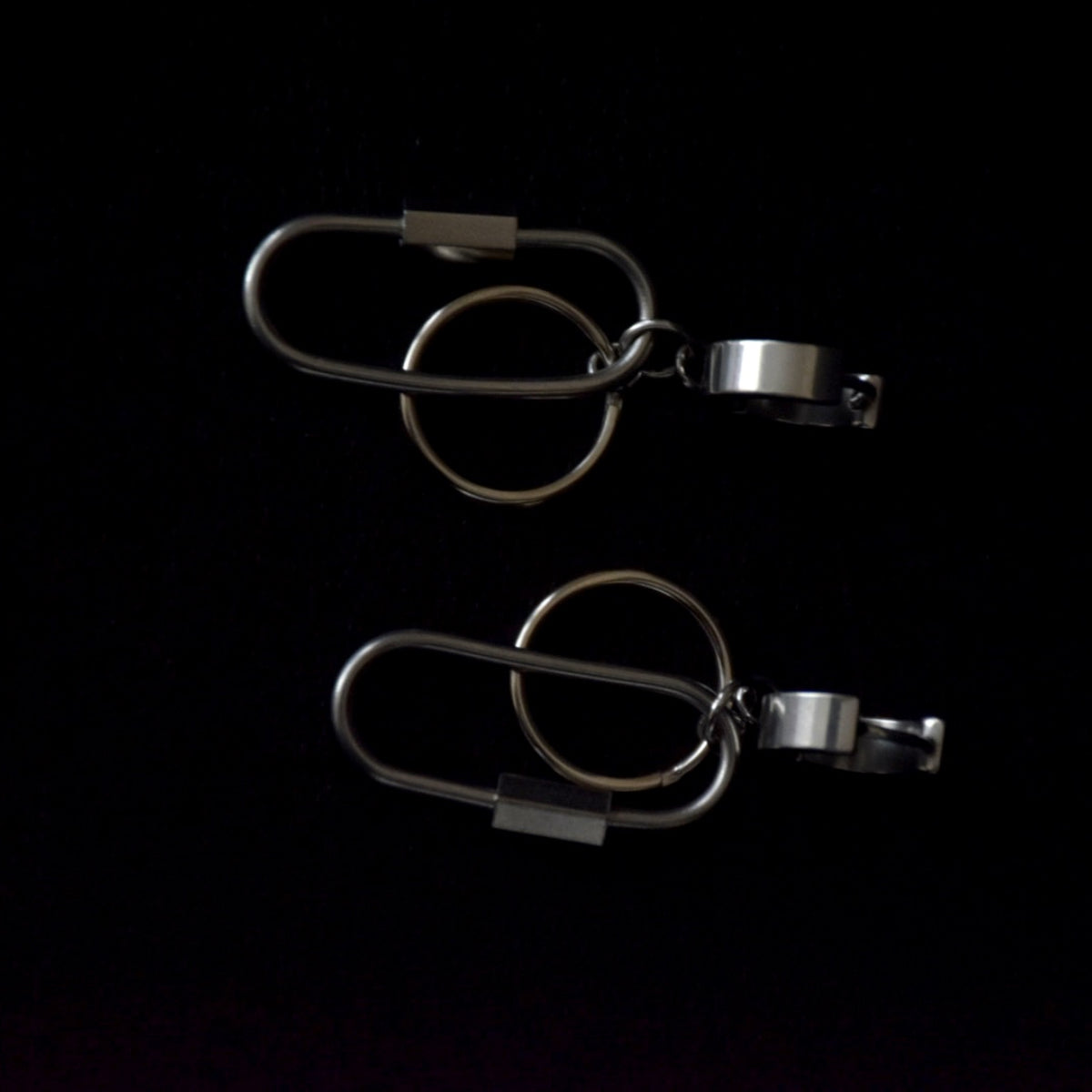 Carabiner Drop Stainless Steel Earrings