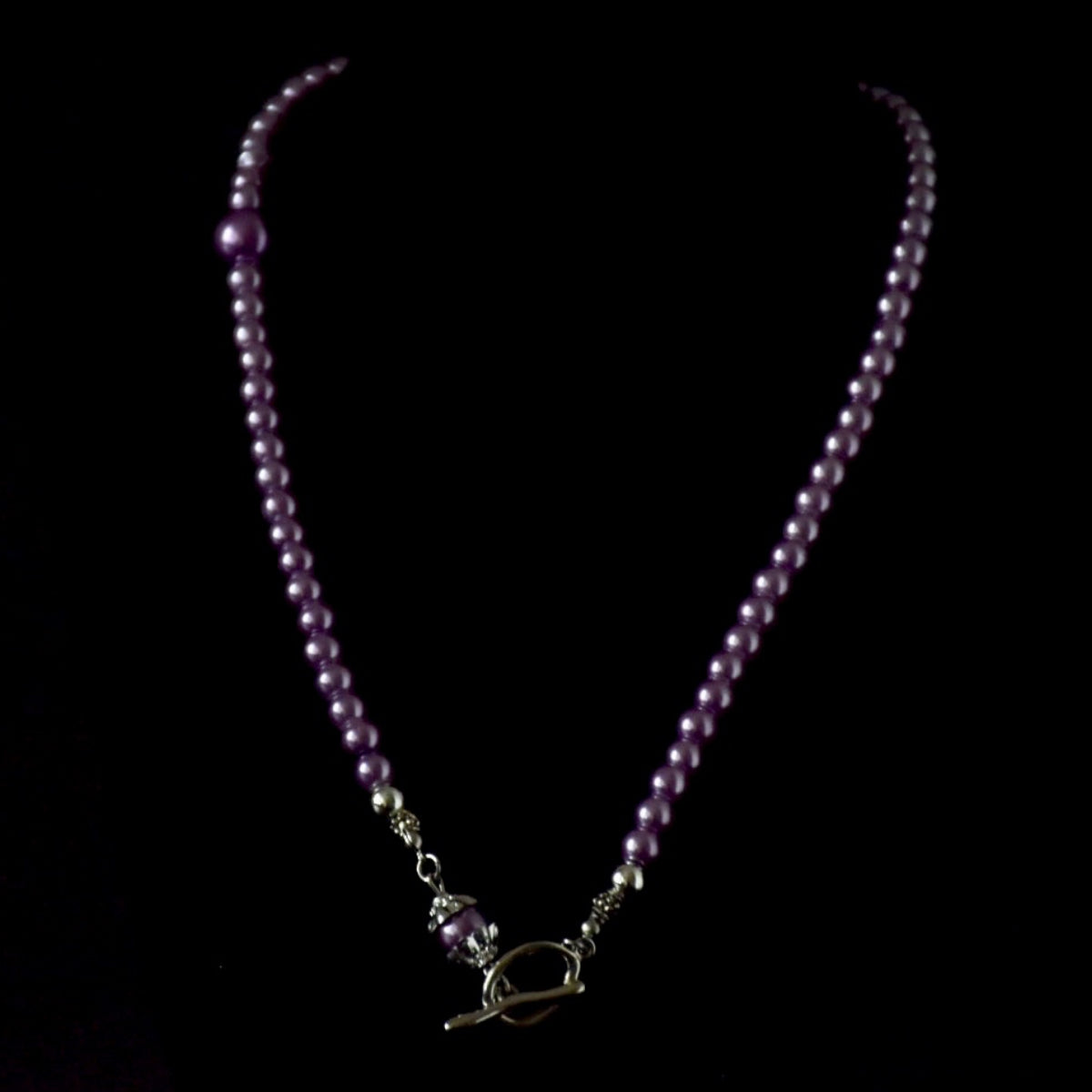 Versatile Purple Bead Thread-Through