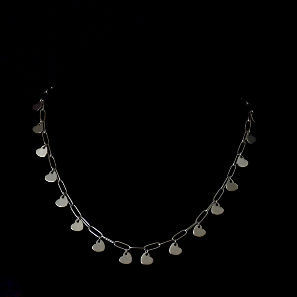 Heart Clip Chain Stainless Steel Necklace