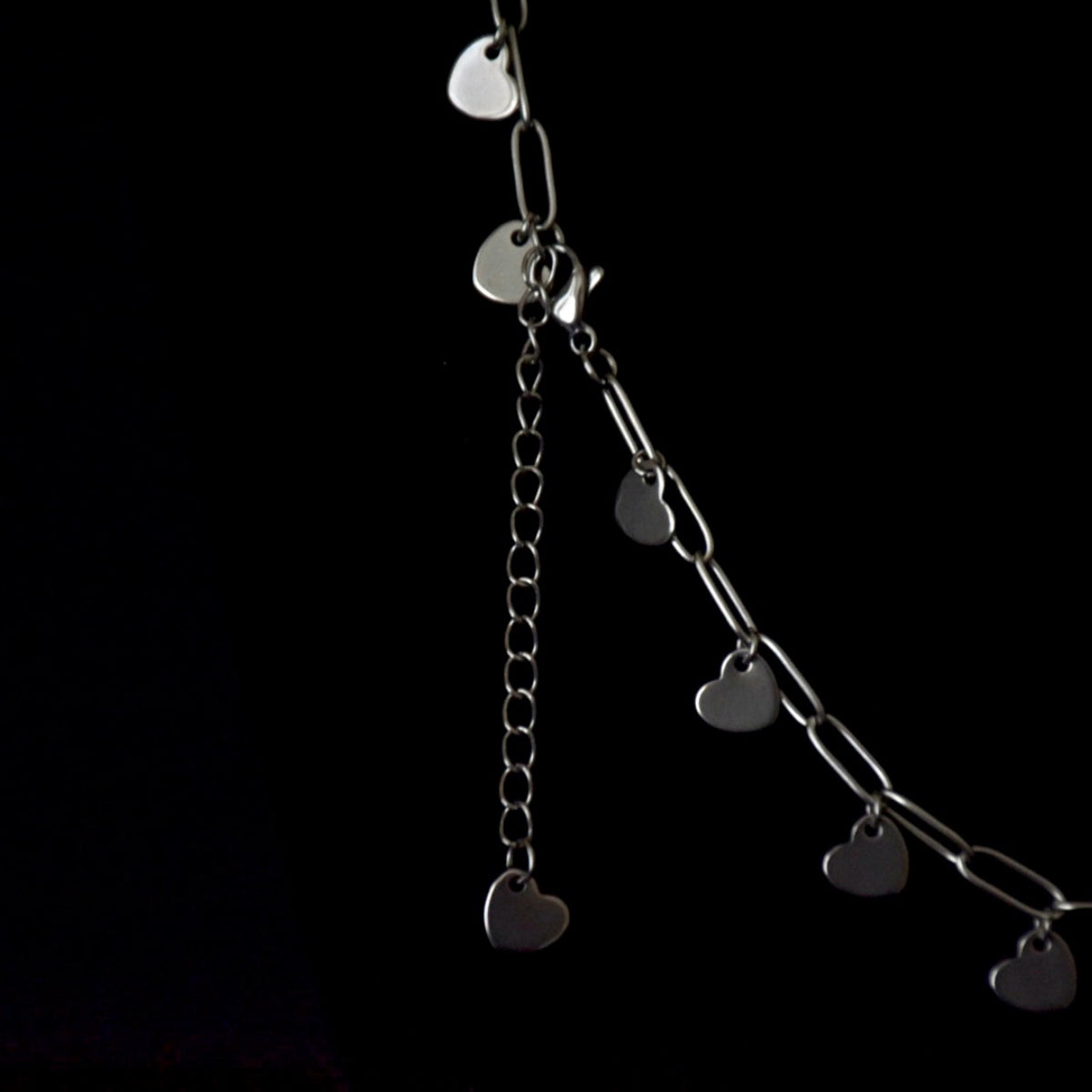 Heart Clip Chain Stainless Steel Necklace