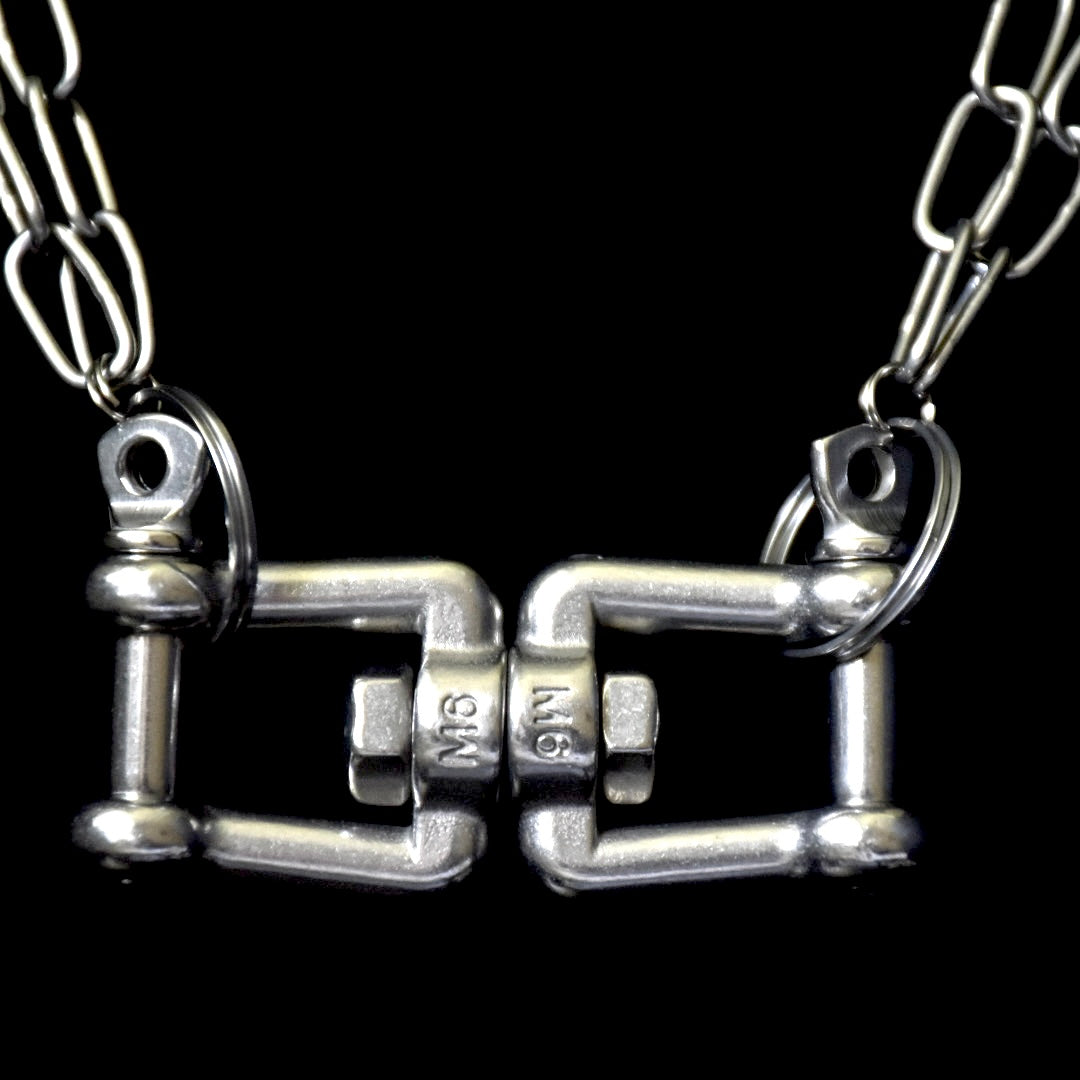 Chunky Screw-on Stainless Steel Necklace