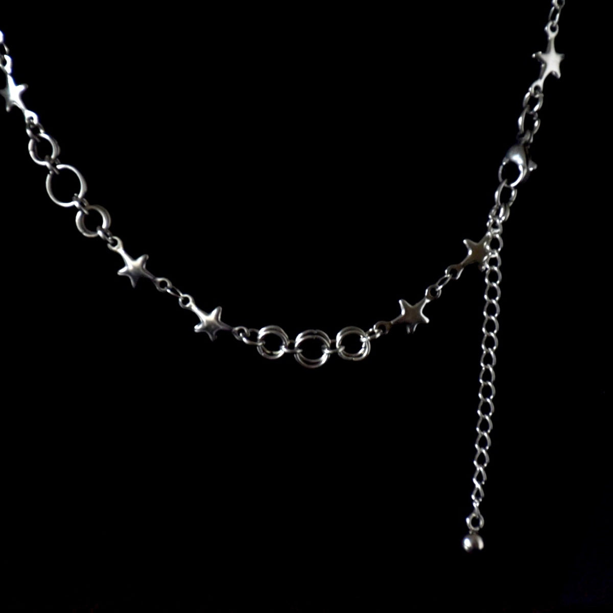 Rose Quartz Stars Stainless Steel Choker