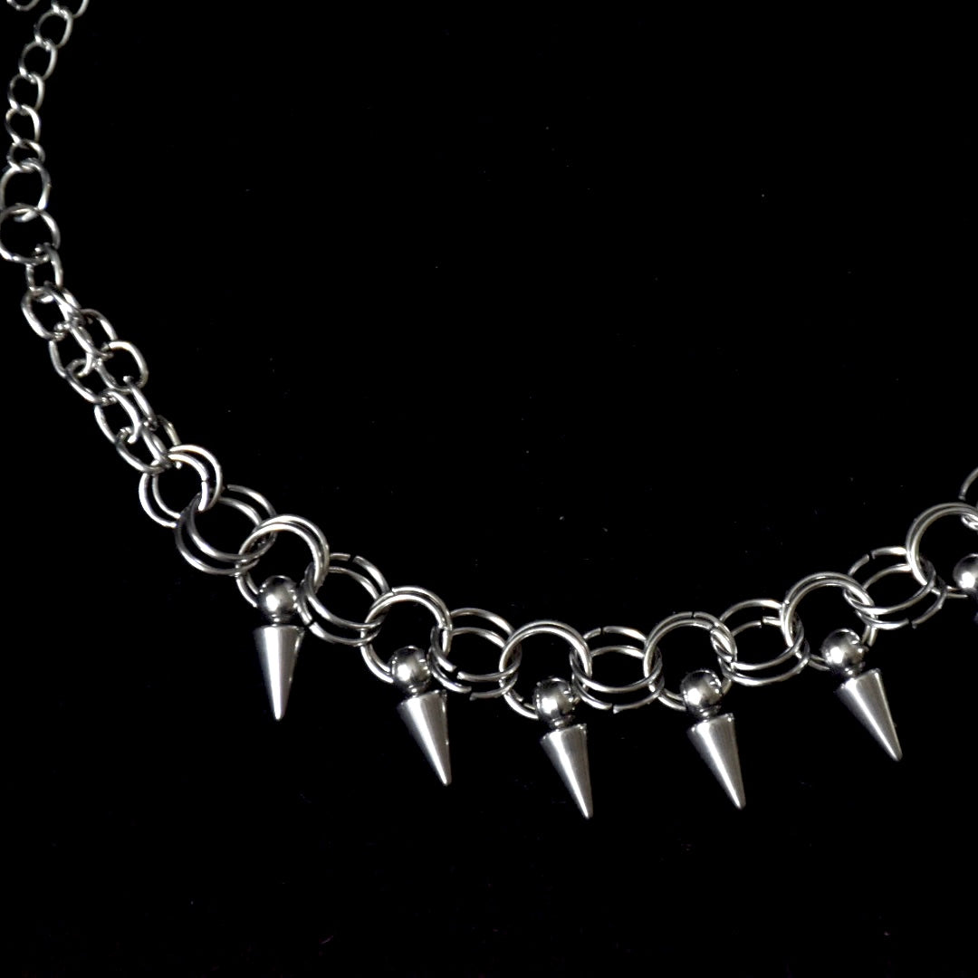 Spikes & Chains Stainless Steel Bracelet