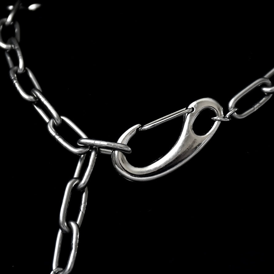 Star Drop Carabiner Stainless Steel Necklace