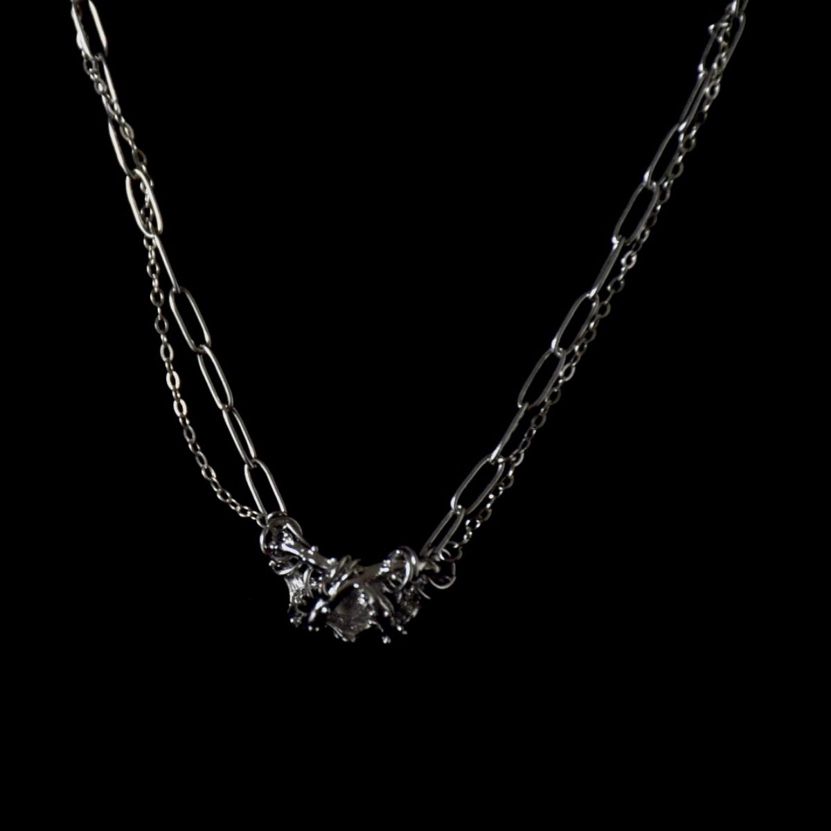 Thorn Links Stainless Steel Necklace