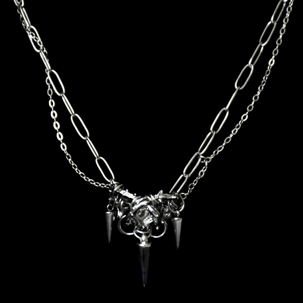 Thorn Links Stainless Steel Necklace