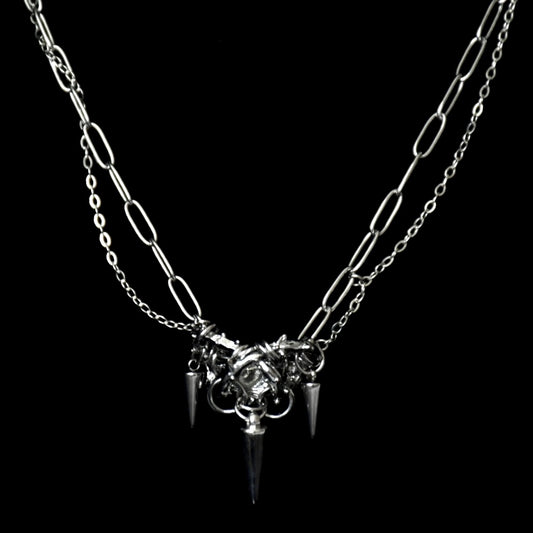 Thorn Links Stainless Steel Necklace