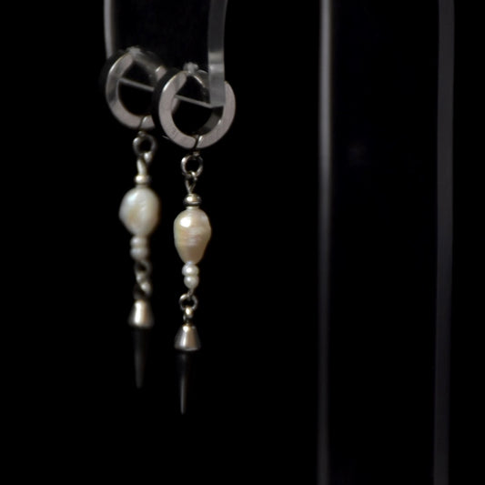 Freshwater Pearls Stainless Steel Earrings