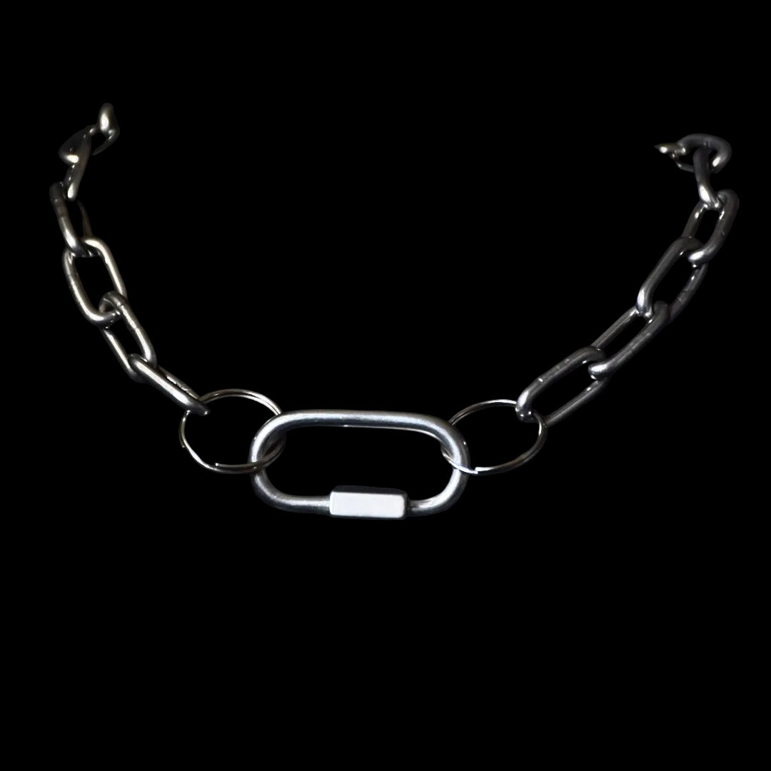 Chunky Stainless Steel Carabiner Choker