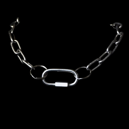 Chunky Stainless Steel Carabiner Choker