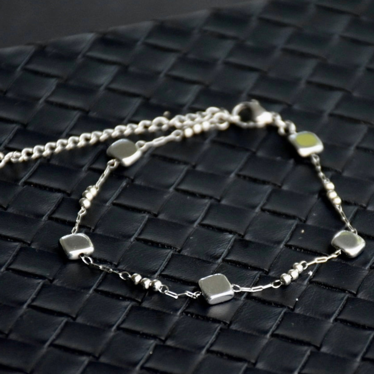 Box & Beads Stainless Steel Bracelet