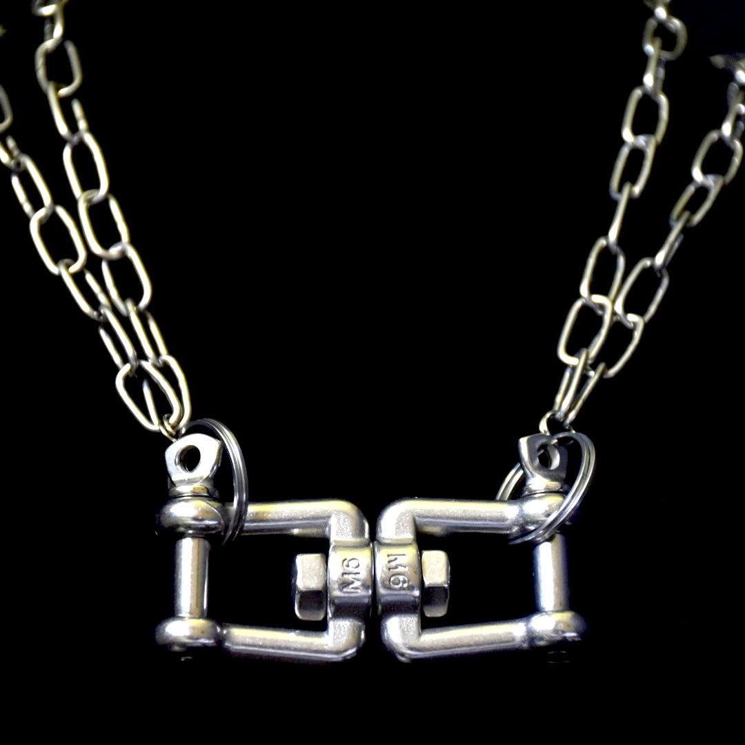 Chunky Screw-on Stainless Steel Necklace