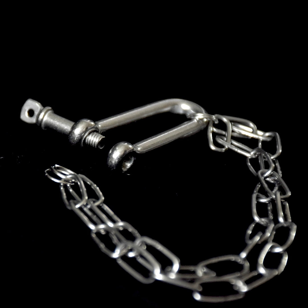 Screw-on Clip Chain Stainless Steel Bracelet