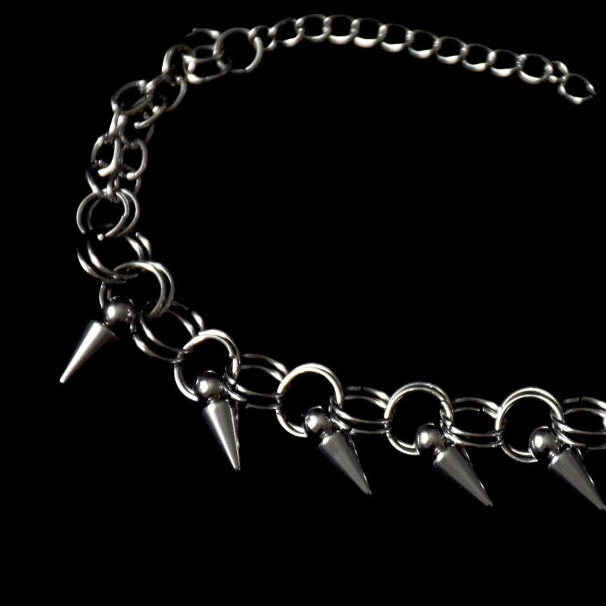 Spikes & Chains Stainless Steel Bracelet