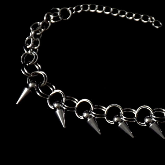 Spikes & Chains Stainless Steel Bracelet
