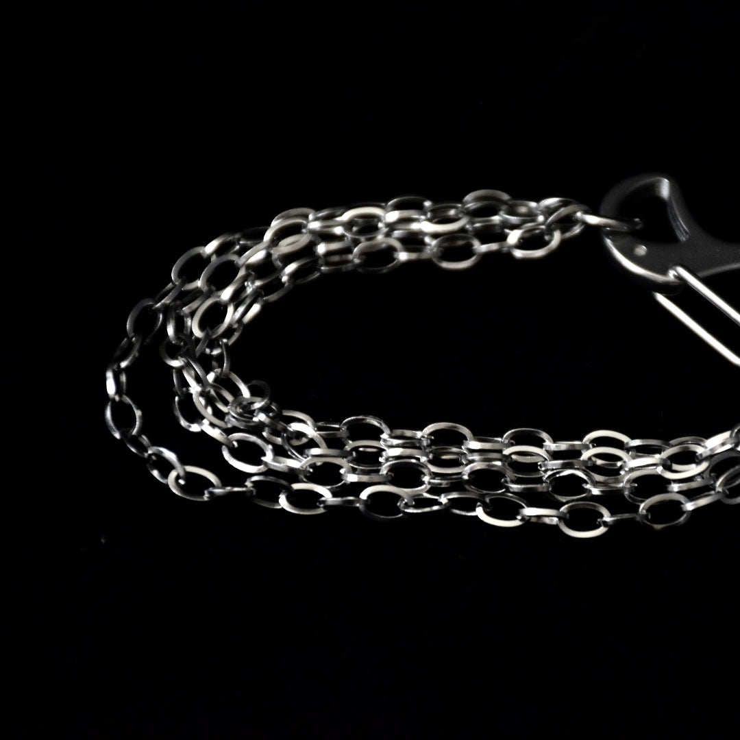 Flaming Chained Stainless Steel Bracelet
