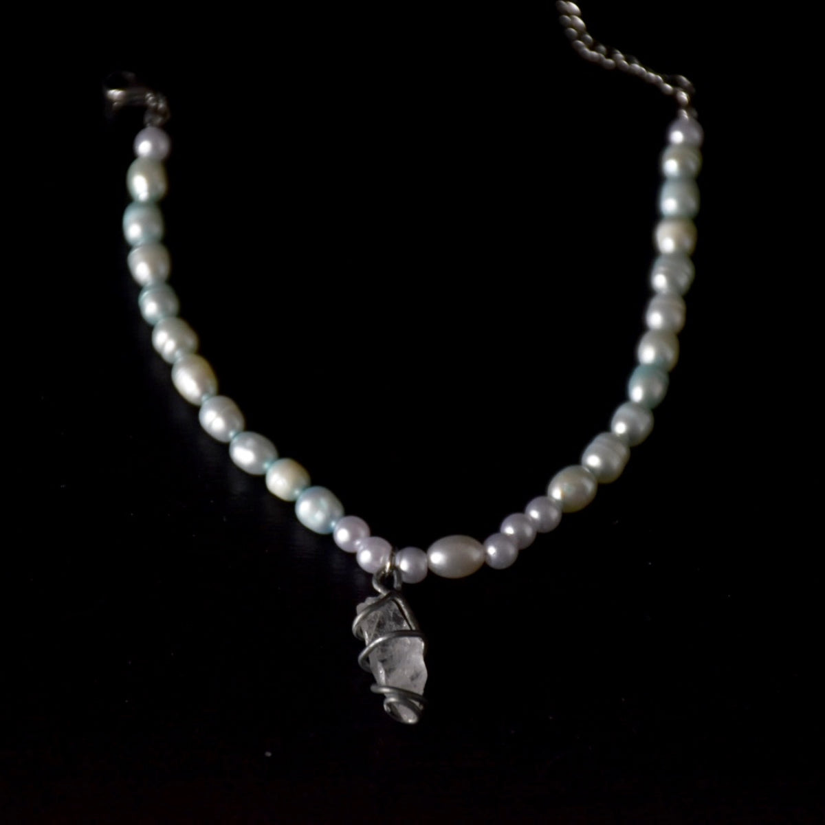 Clear Quartz Beaded Bracelet