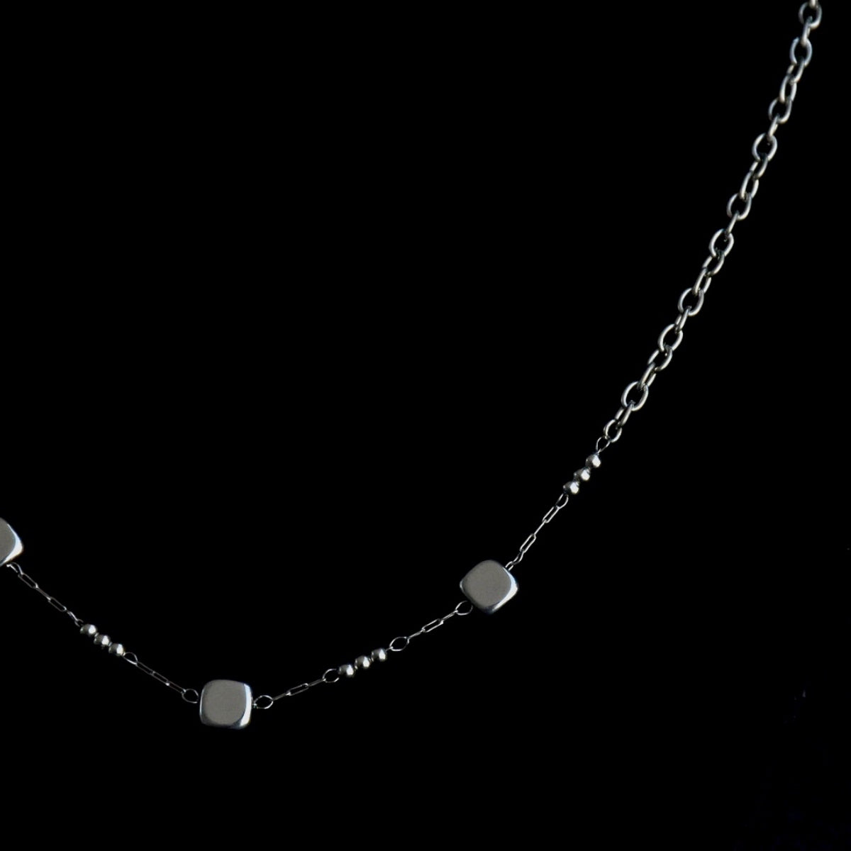 Asymptomatic Two Chain Stainless Steel Choker