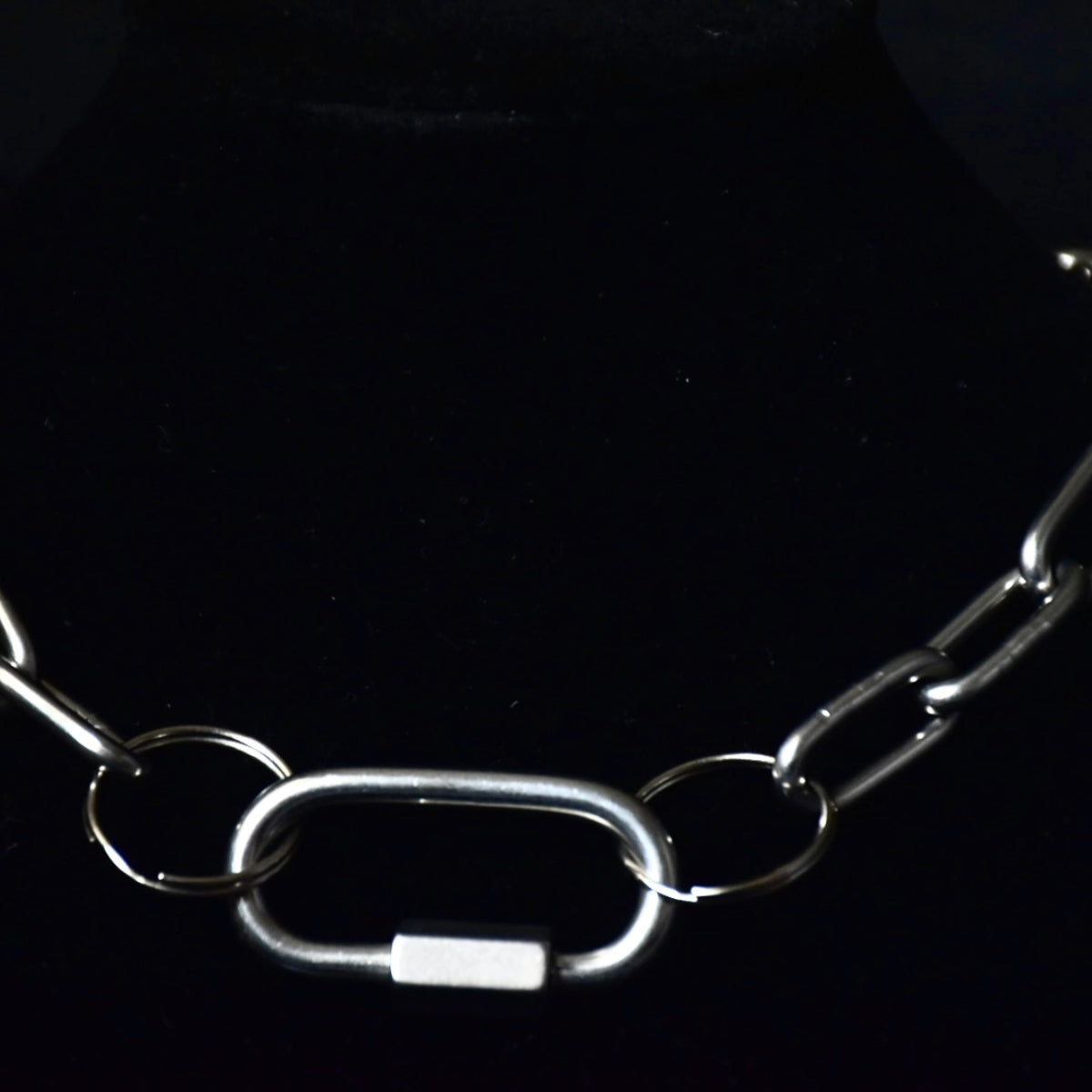 Chunky Stainless Steel Carabiner Choker