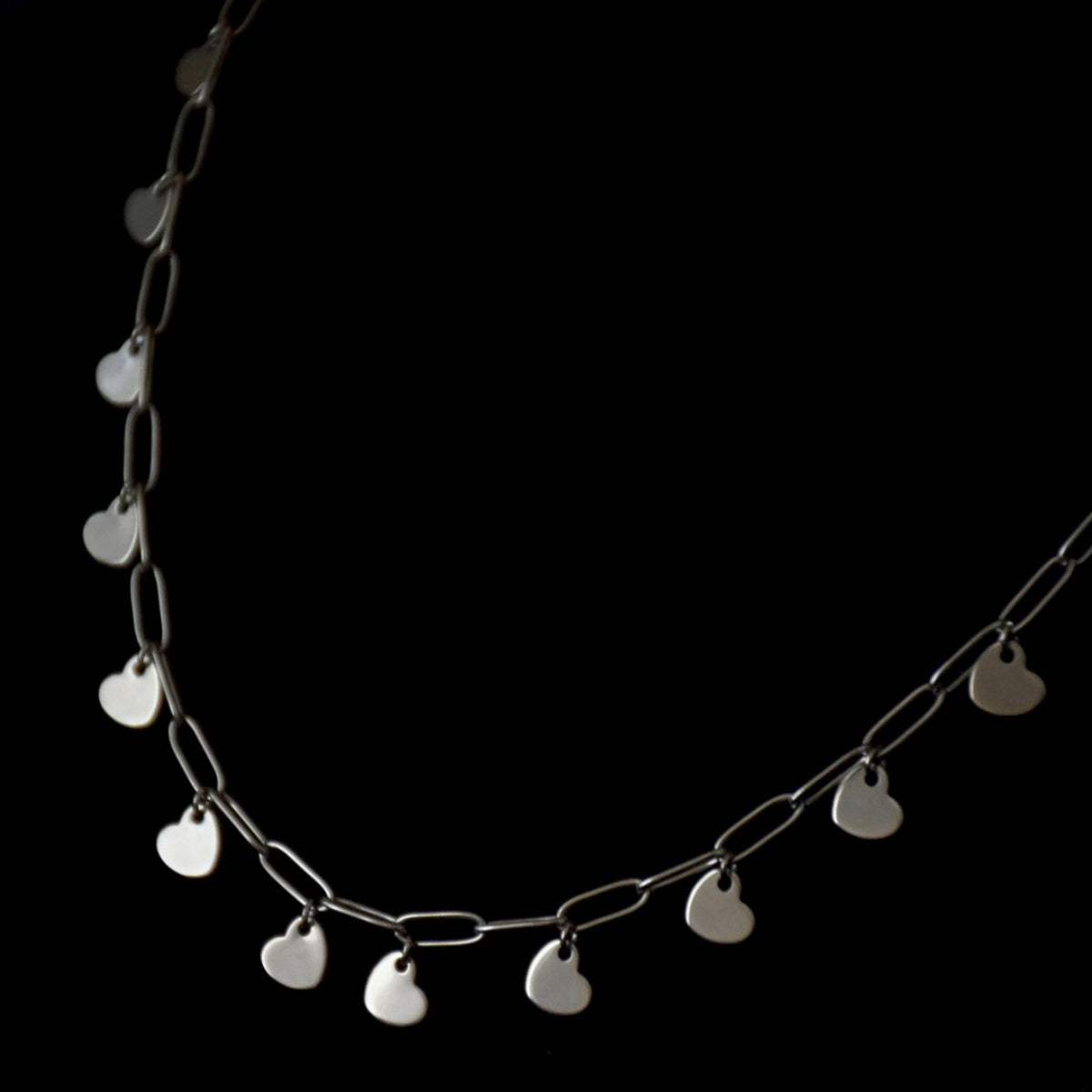 Heart Clip Chain Stainless Steel Necklace