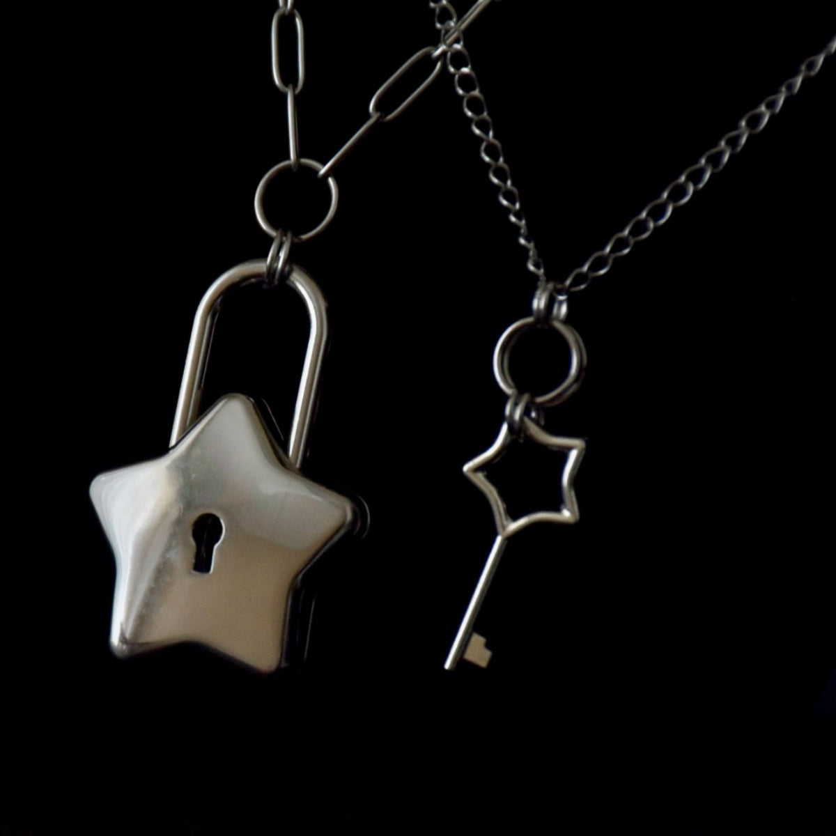 Under ☆ Lock & Key ☆ Stainless Steel Necklace