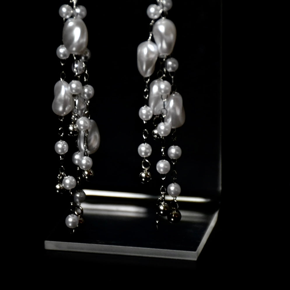Faux Pear Droplet Stainless Steel Earrings