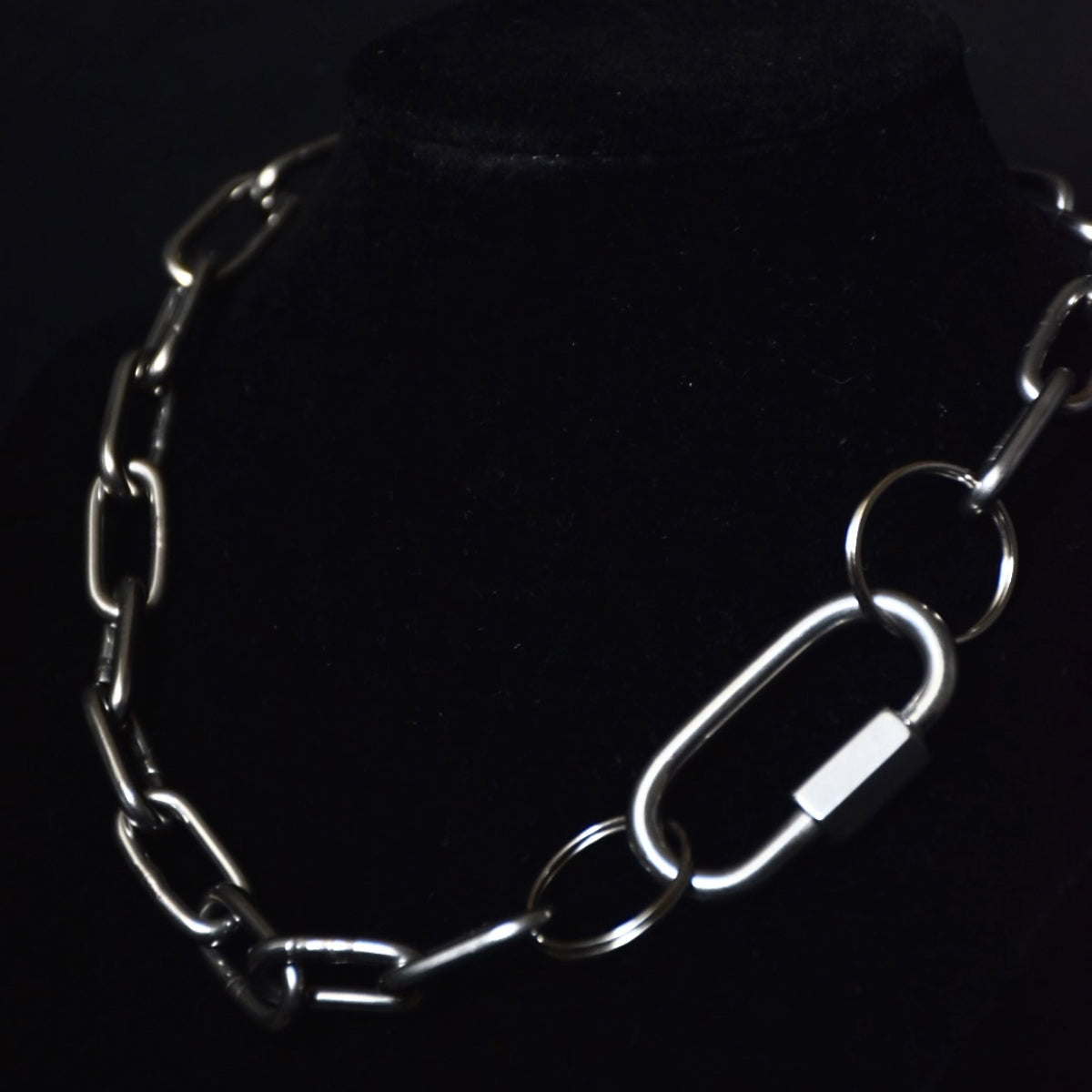 Chunky Stainless Steel Carabiner Choker
