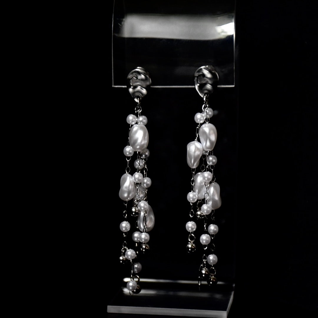 Faux Pear Droplet Stainless Steel Earrings