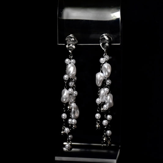 Faux Pear Droplet Stainless Steel Earrings