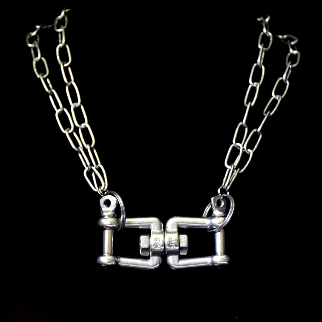 Chunky Screw-on Stainless Steel Necklace