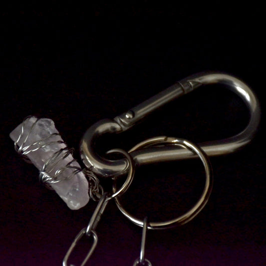 Rose Quartz Carabiner