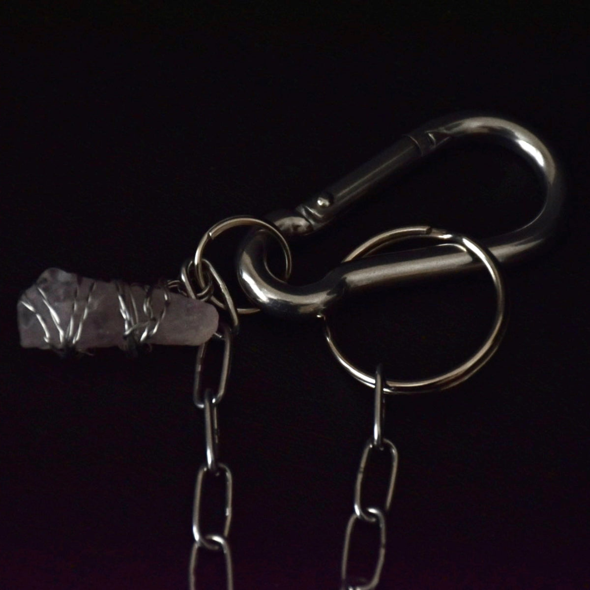 Rose Quartz Carabiner
