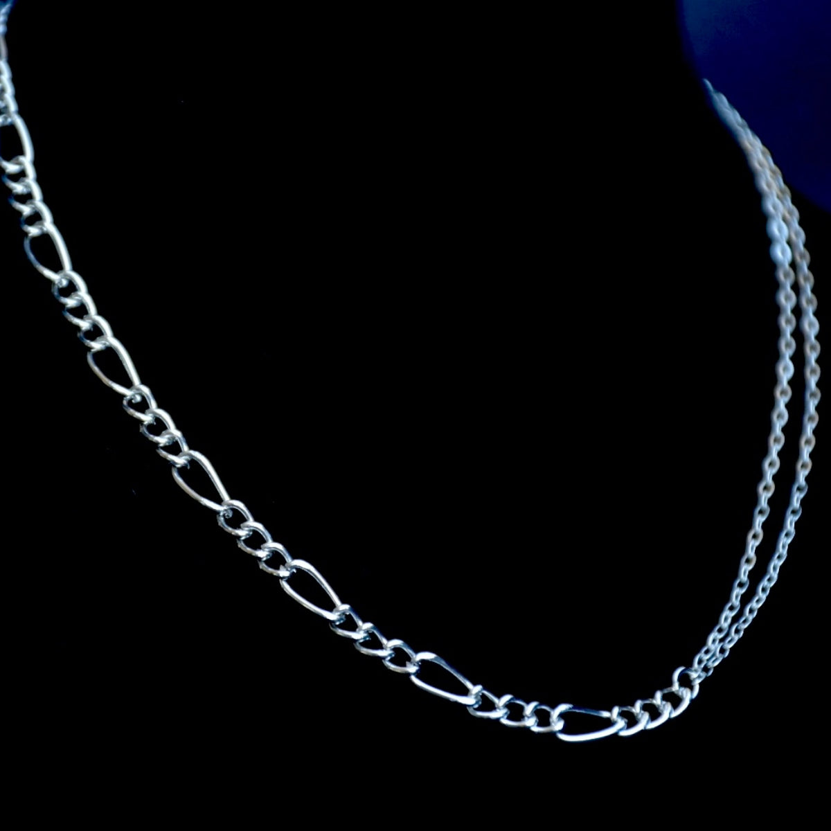 Asymmetric Figaro Stainless Steel Necklace