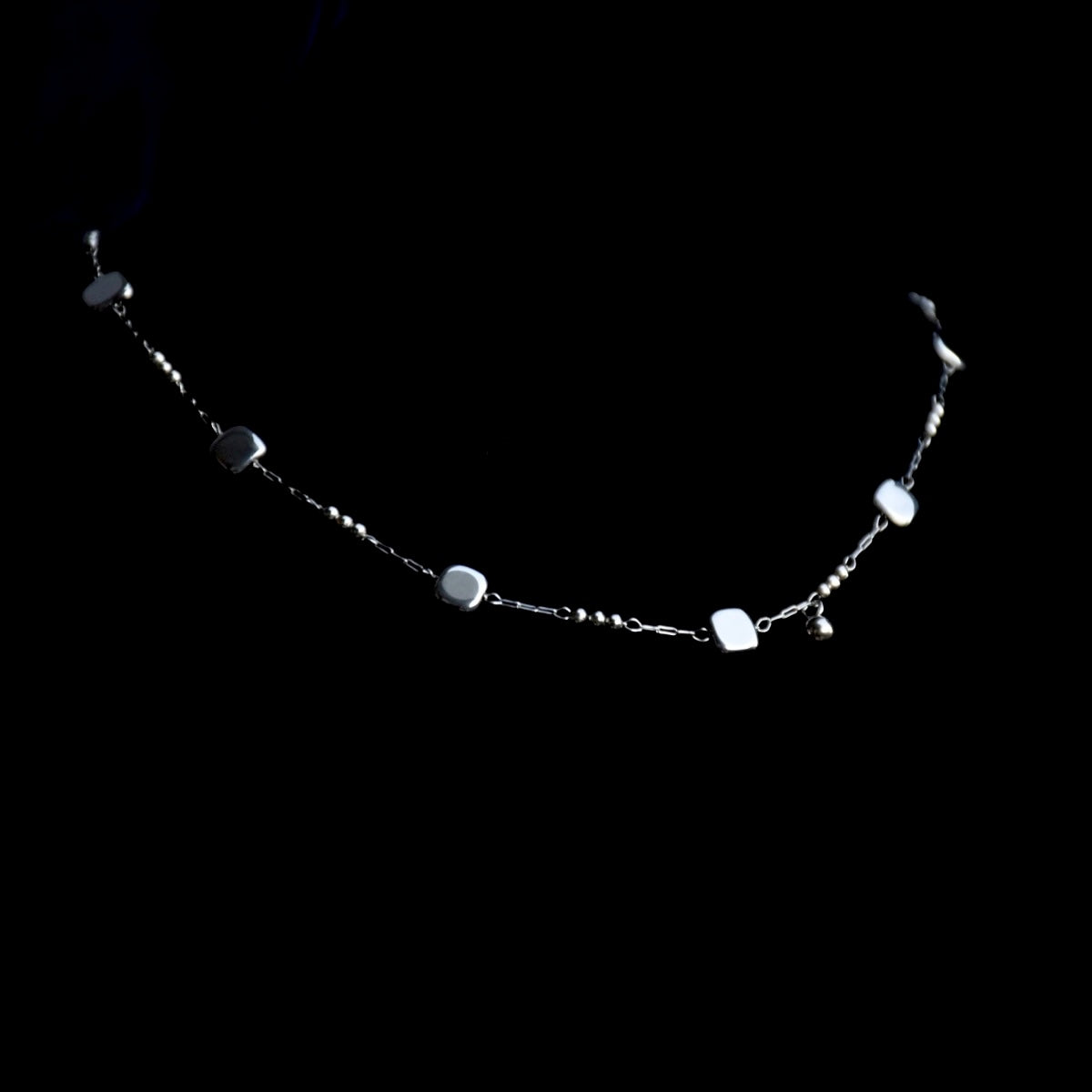 Thread-Through Stainless Steel Delicate Choker