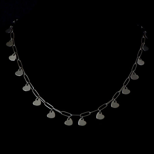 Heart Clip Chain Stainless Steel Necklace